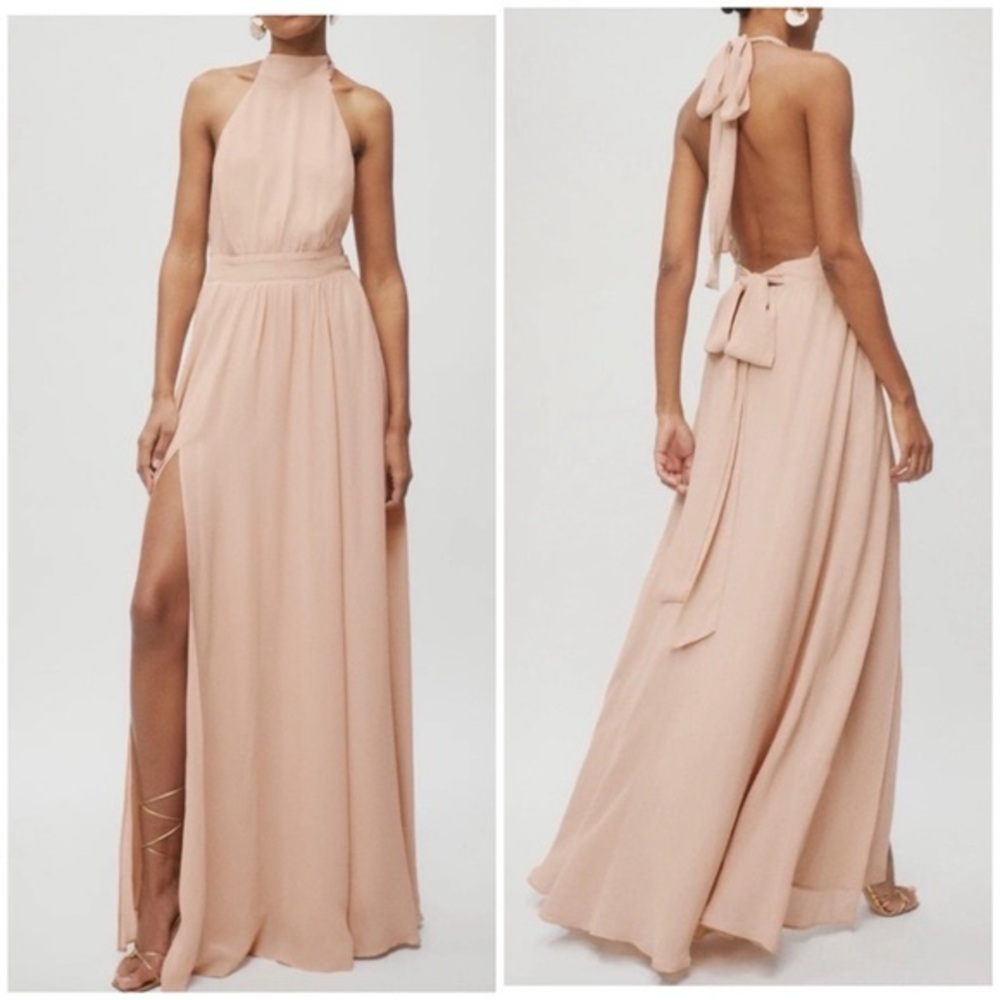 SOLD | Reformation Andre Dress, size 4, Champagne color